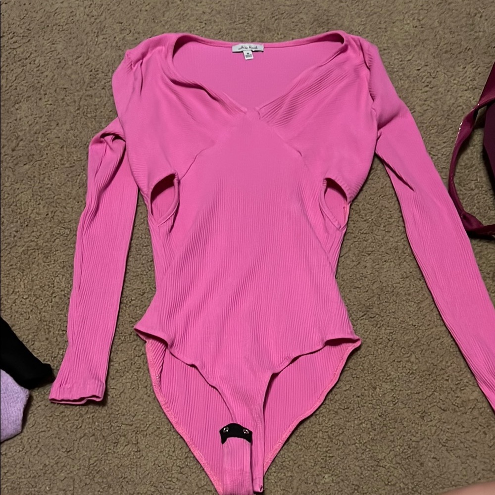 White Birch Pink Long Sleeve Bodysuit
